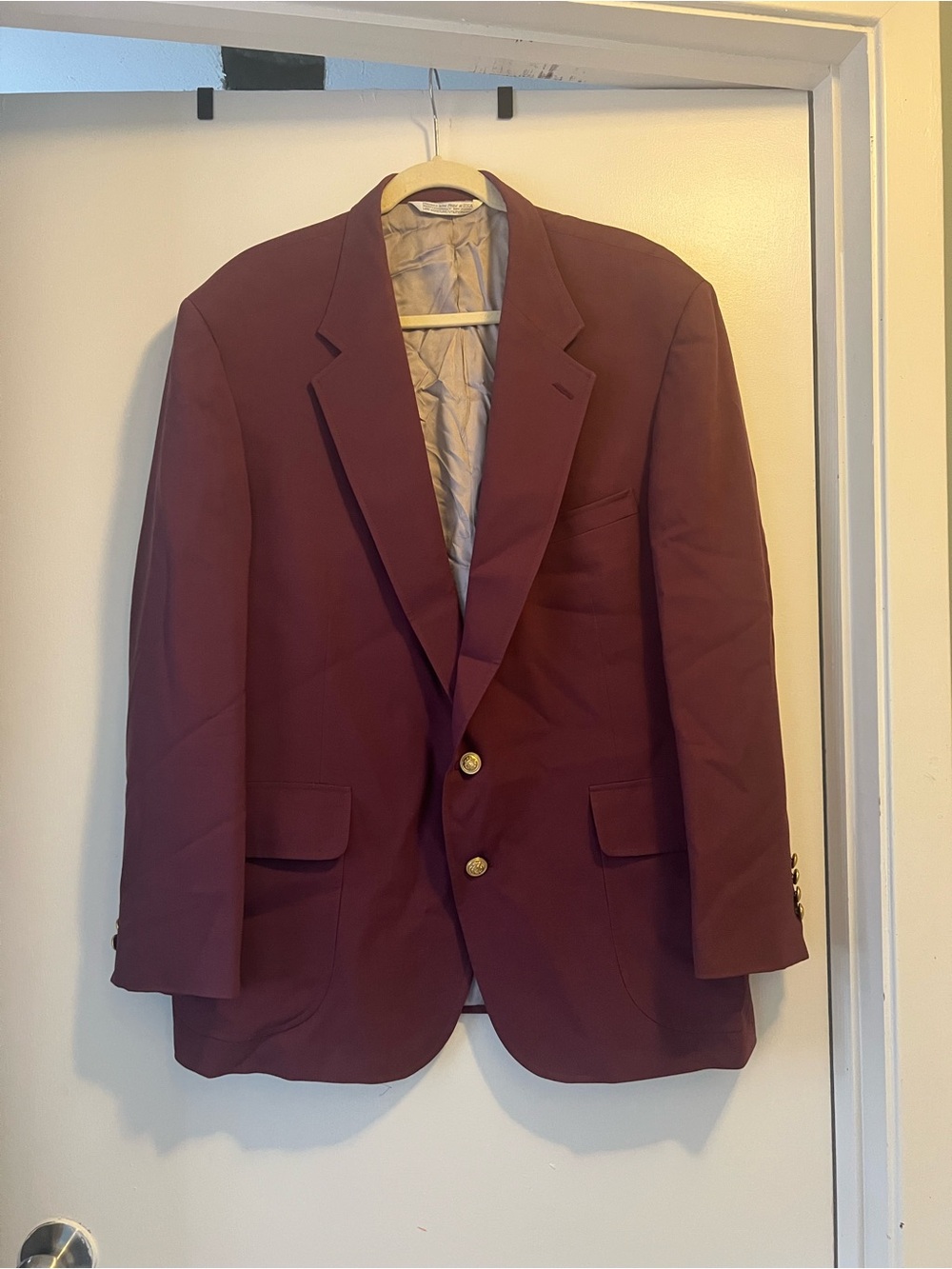 Men's Burgundy Blazer by Lands End size L